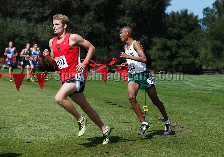 2014StanfordSeededBoys-406.JPG - Seeded boys race at the Stanford Invitational, September 27, Stanford Golf Course, Stanford, California.